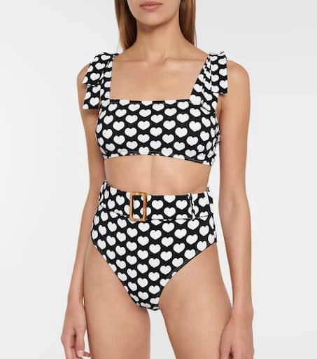 Alexandra Miro Ursula heart-print bikini bottoms 2