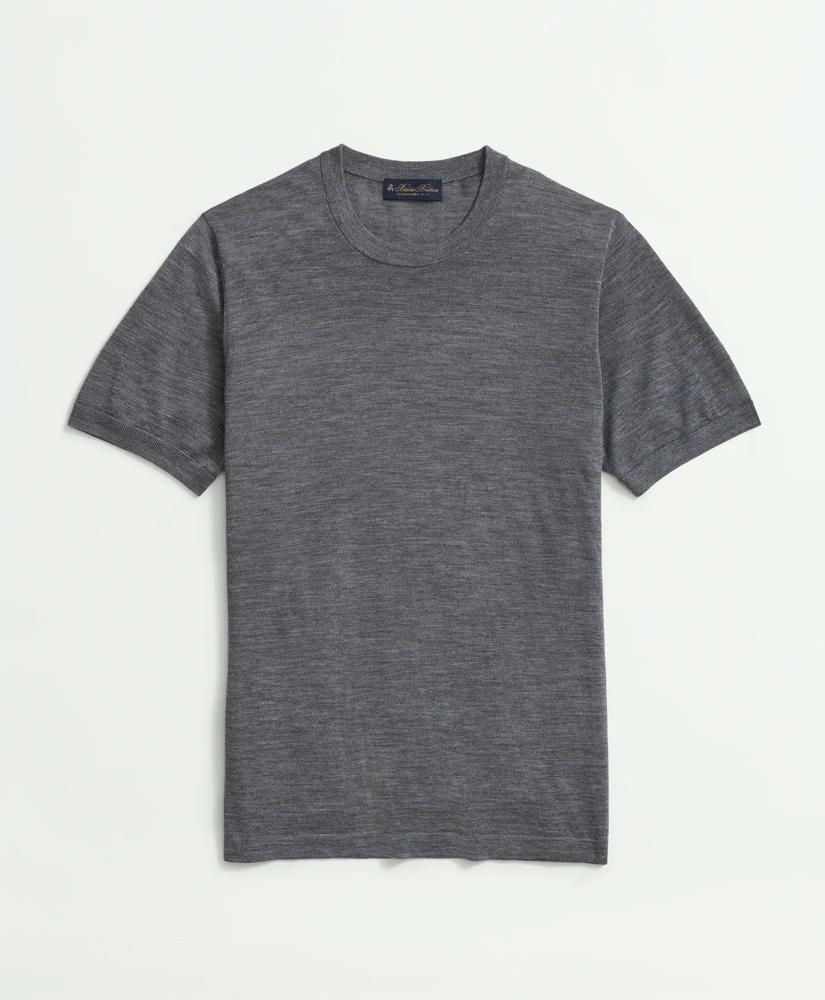 Brooks Brothers Lightweight Luxe All-Season Sweater, Short Sleeve Crewneck