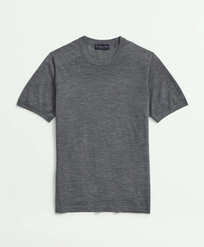 Brooks Brothers Lightweight Luxe All-Season Sweater, Short Sleeve Crewneck 1