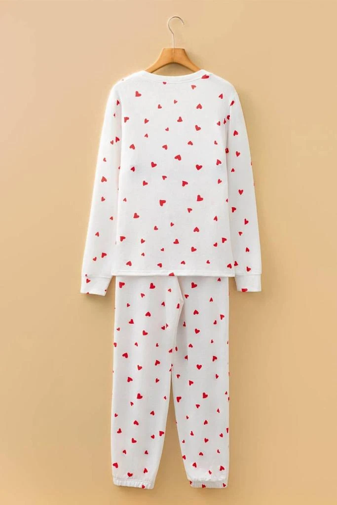 Lovesoft Lovesoft - Hearts Long Sleeve Lounge Pant Set 5