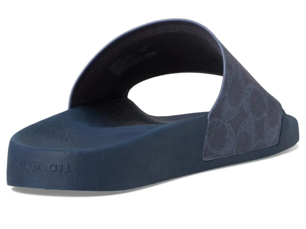 Coach Signature Coated Canvas Pool Slide - Sandals - Free  display picture 1