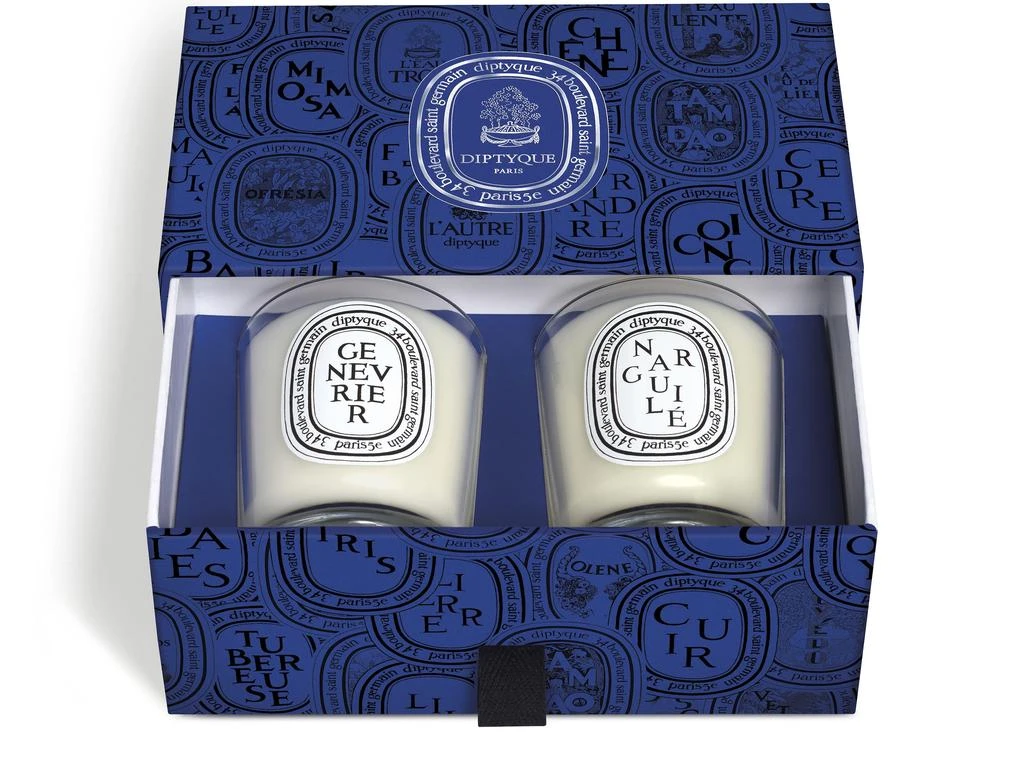 Diptyque Narguilé & Genévrier small candles set 3