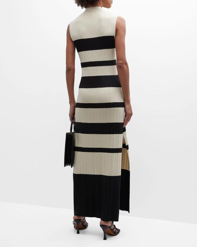 ATM Anthony Thomas Melillo Sleeveless Variegated Striped Maxi Dress 6