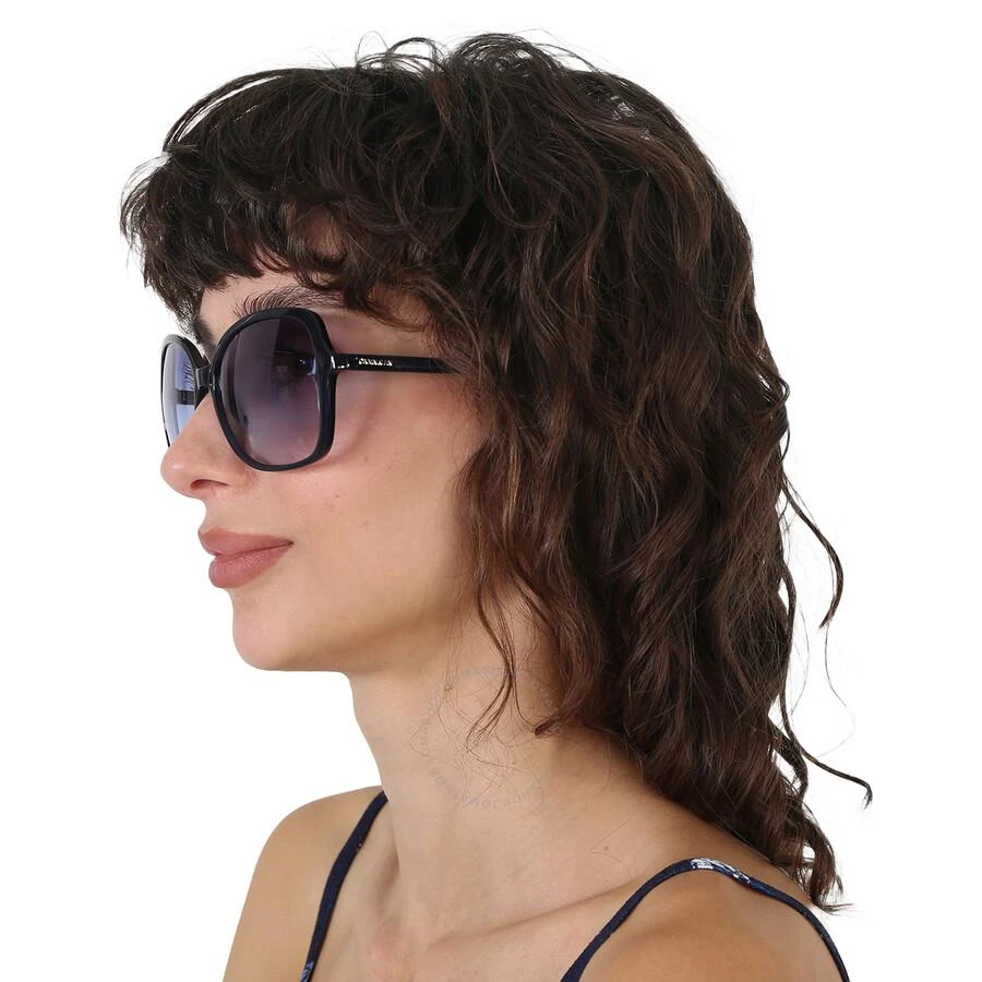 Calvin Klein Blue Gradient Butterfly Ladies Sunglasses CK19561S 410 57 2