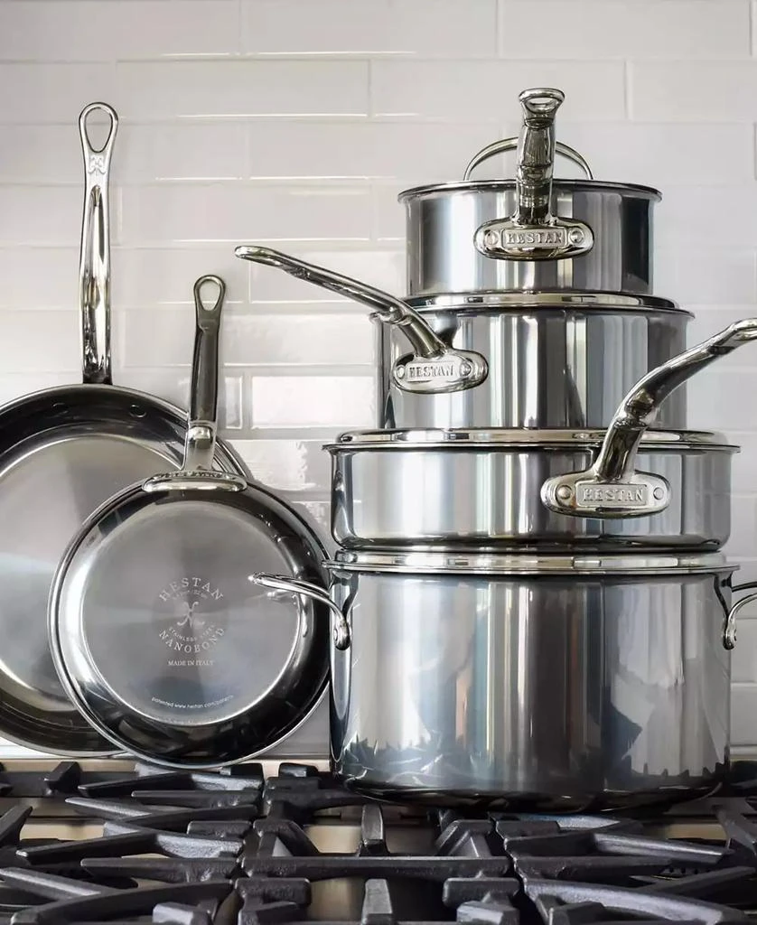 Hestan NanoBond Titanium Stainless Steel  10-Piece Cookware Set 3