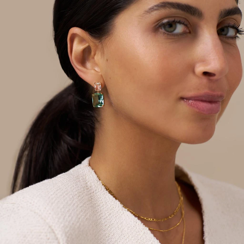 Orelia London Statement Crystal Double Drop Earrings 2