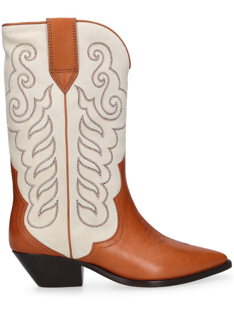 Isabel Marant 40mm Duerto Leather Ankle Boots