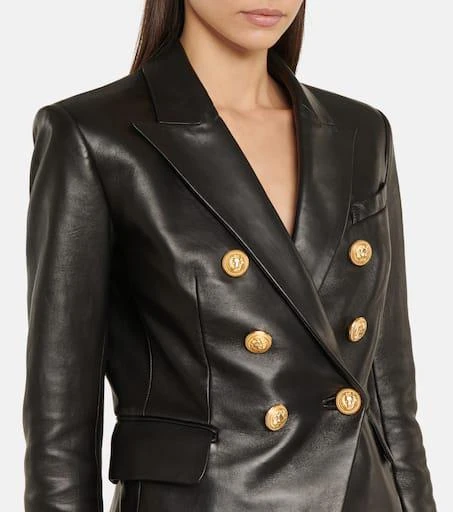 Balmain Leather blazer 4