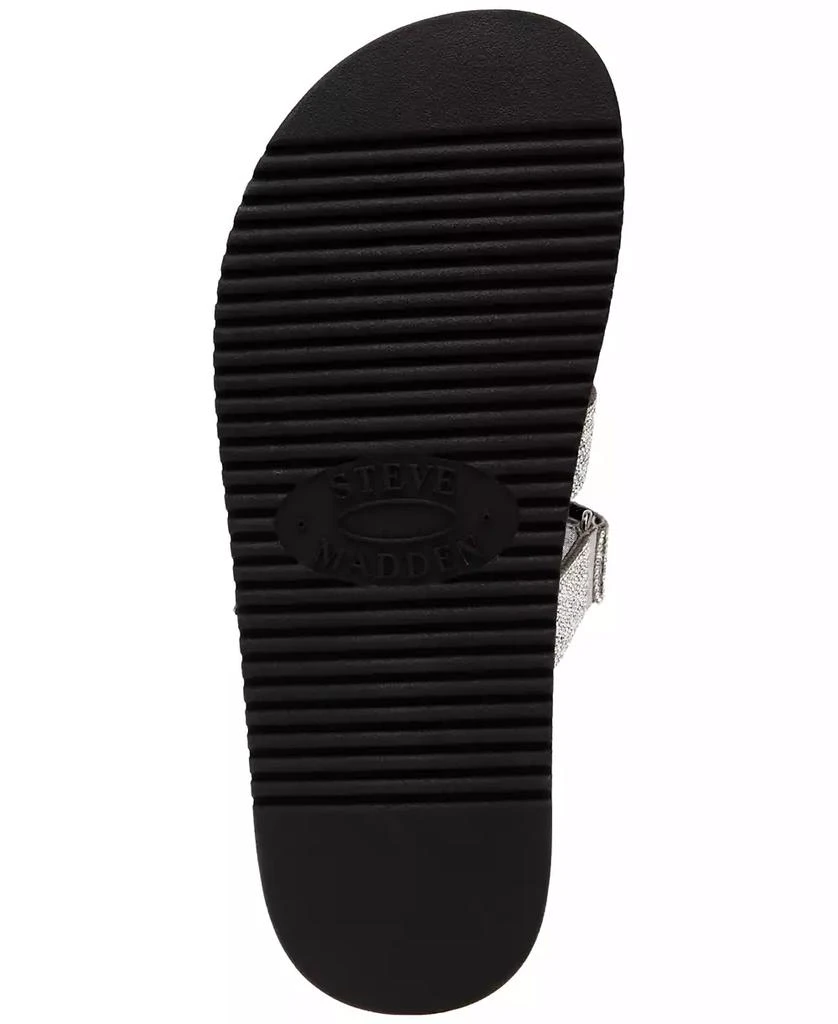 Steve Madden Women's Mayven-R Rhinestone Slide Sandals 5