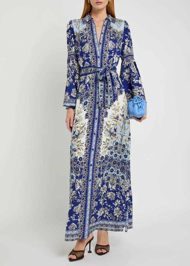 Alice + Olivia Chassidy printed maxi shirt dress 4