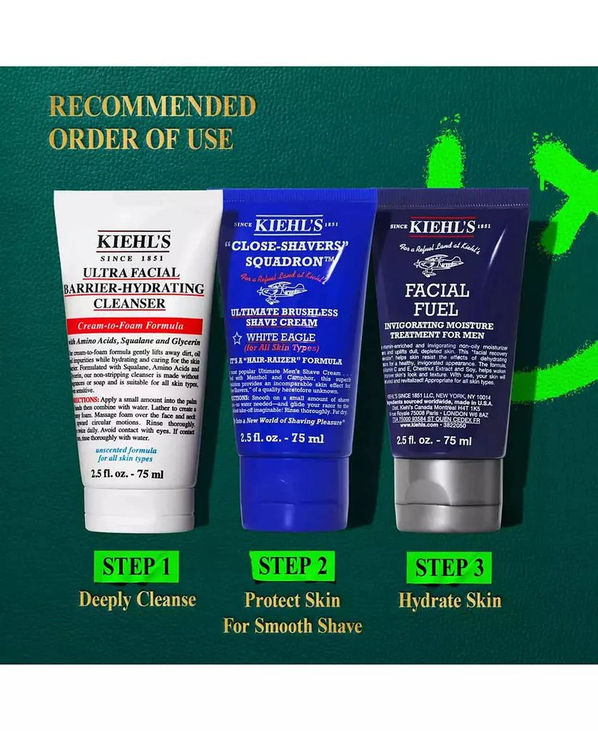 Kiehl
s Men
s 3-Pc. Shave It Off and Take It Off Gift Shaving Set 10