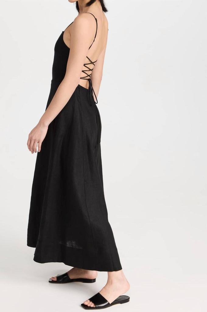 Enza Costa Enza Costa - Laced Open Back Linen Dress