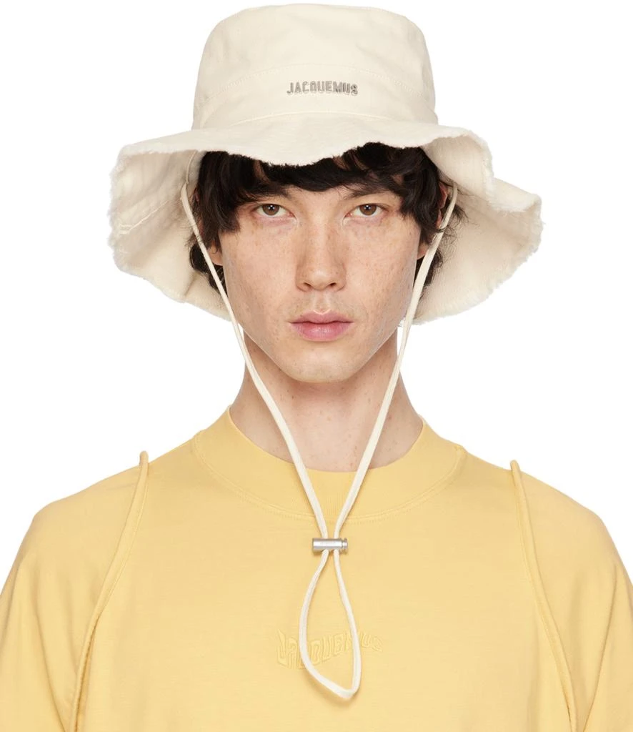 Jacquemus Off-White Les Classiques 'Le bob Artichaut' Bucket Hat 1