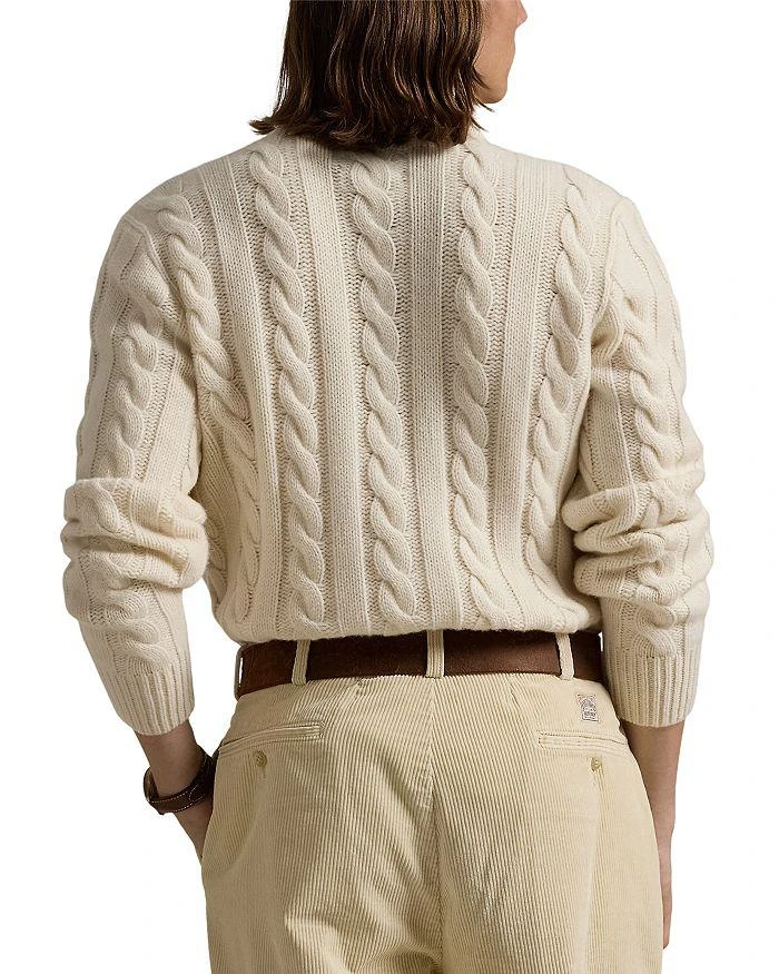 Ralph Lauren Cable Knit Wool Cashmere Turtleneck Sweater 5