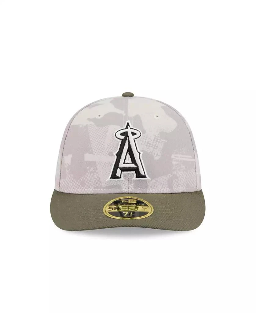 New Era Men's Light Beige/Olive Los Angeles Angels 2025 Armed Forces Day Low Profile 59FIFTY Fitted Hat 3