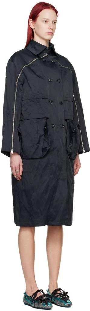 Kiko Kostadinov Black Mallarmé Coat 4