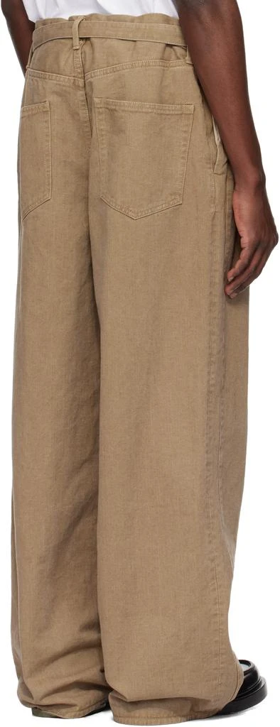Sacai Beige Belted Jeans 3
