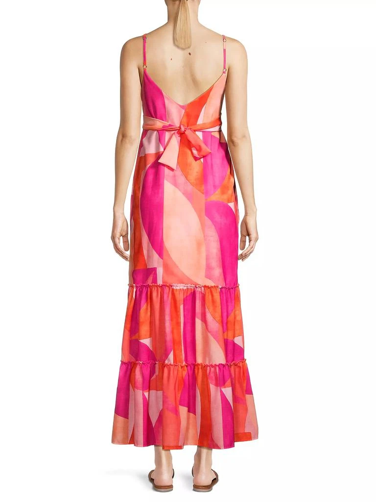 Peixoto Parker Tie-Waist Cotton Maxi Dress 5