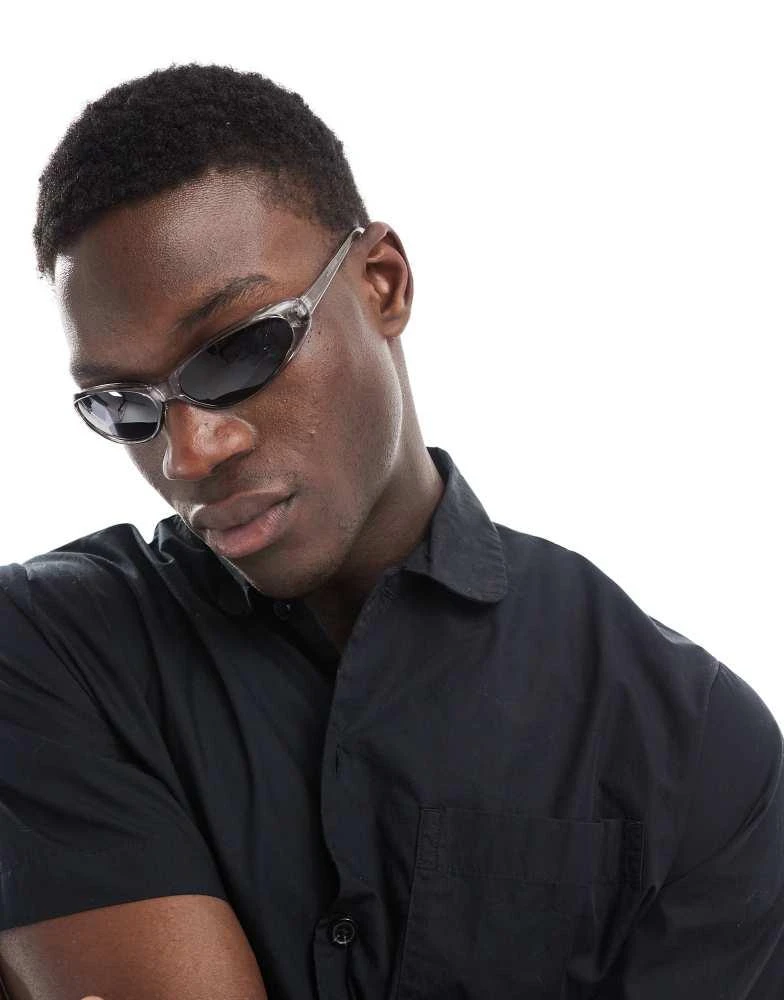 Only & Sons ONLY & SONS racer sunglasses in grey 3