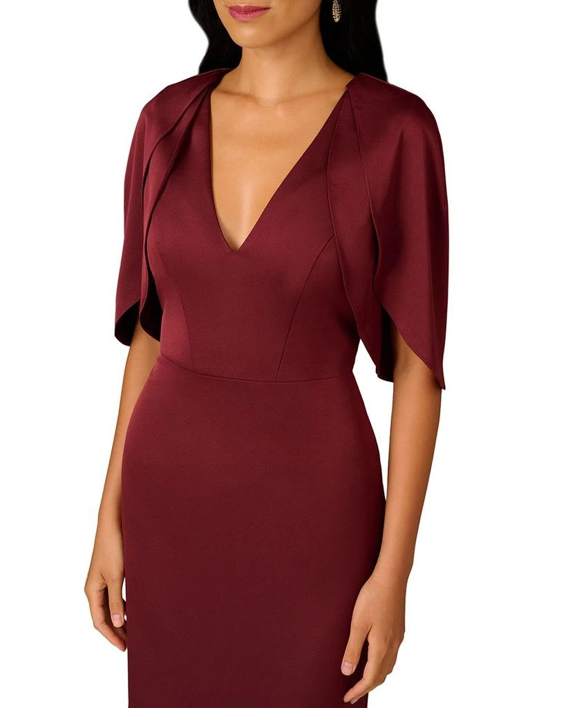 Aidan Mattox Liv Foster Satin Tulip Sleeve Gown 3