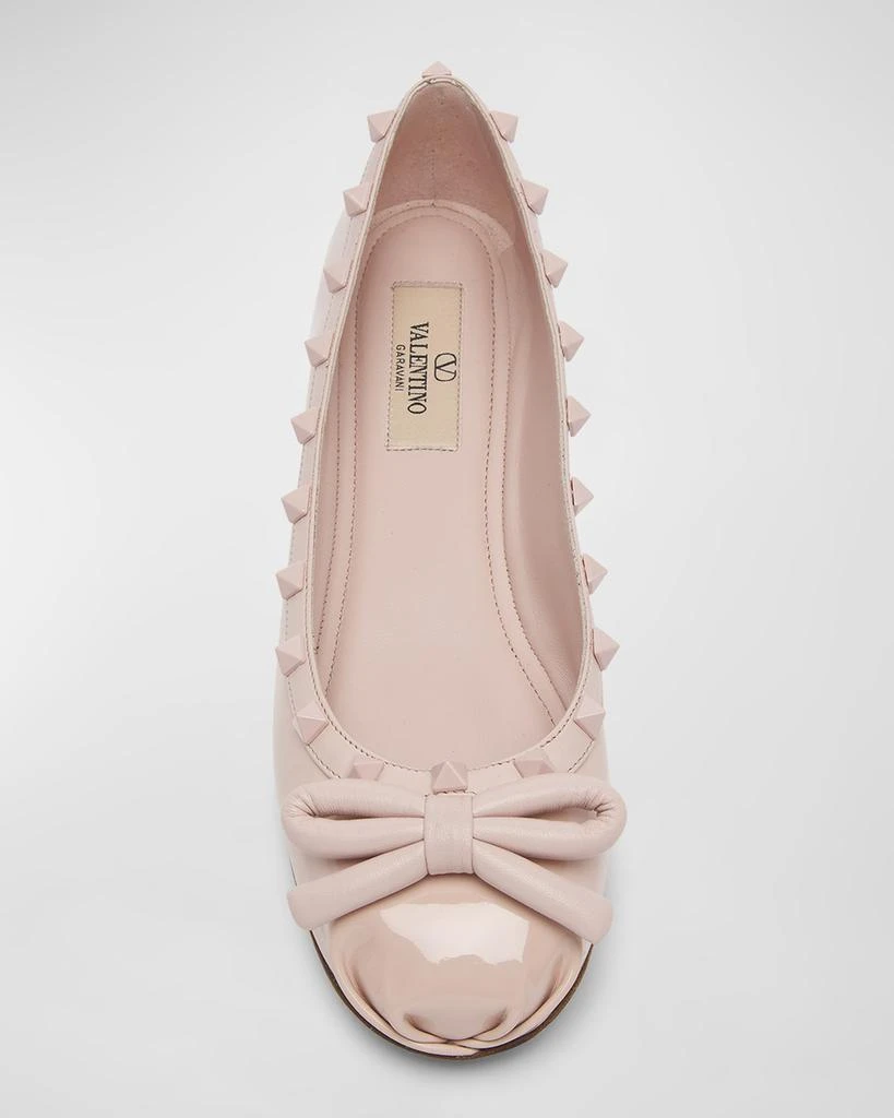 Valentino Rockstud Tonal Leather Ballerina Flats 5