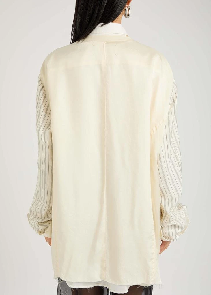 MAISON MARGIELA Panelled satin-twill jacket 3