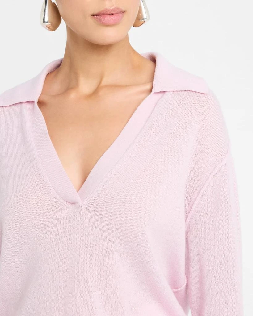 ATM Anthony Thomas Melillo Cashmere Oversized Polo Sweater 5
