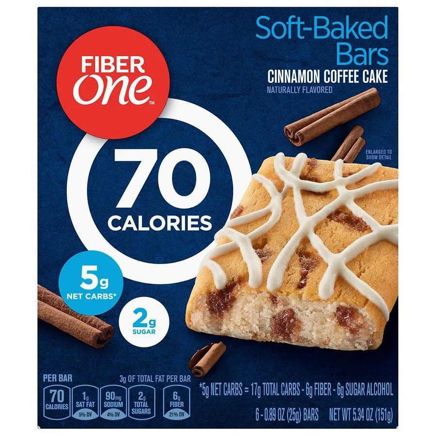 Fiber One Soft-Baked Bars Cinnamon Coffee Cake 1