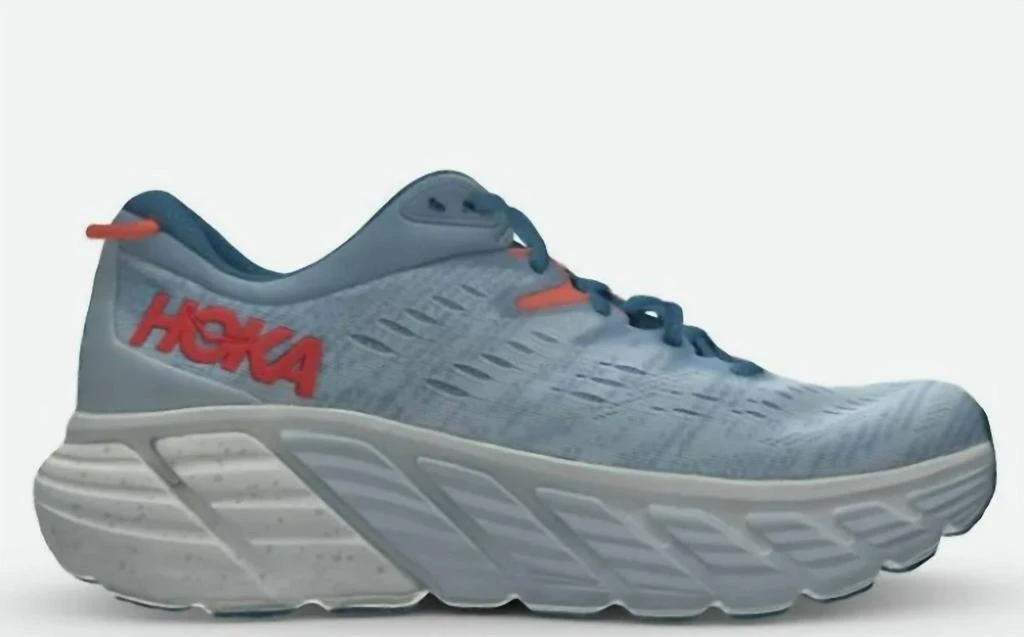 Hoka One One Women's Stability Running Shoes Gaviola 4 - Wide Width In Blue Fog/plein Air
