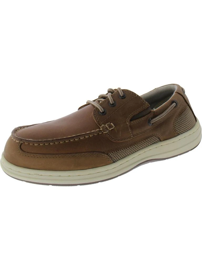Dockers Beacon Mens Leather Lace-Up Boat Shoes 1