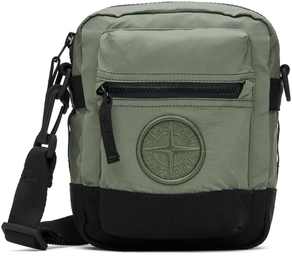 Stone Island Green 9200908 ECONYL Nylon Metal Bag 1