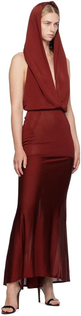 Alaïa Red Deesse Maxi Dress 4