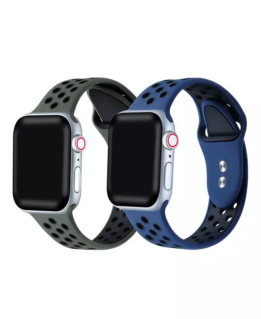 Posh Tech 2 Pack Silicone Band for Apple Watch 44,45,46,49mm