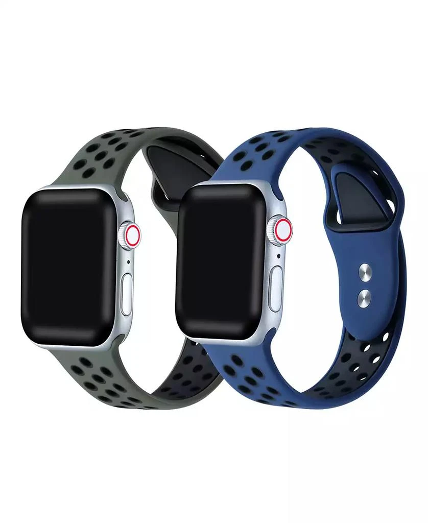 Posh Tech 2 Pack Silicone Band for Apple Watch 44,45,46,49mm 2
