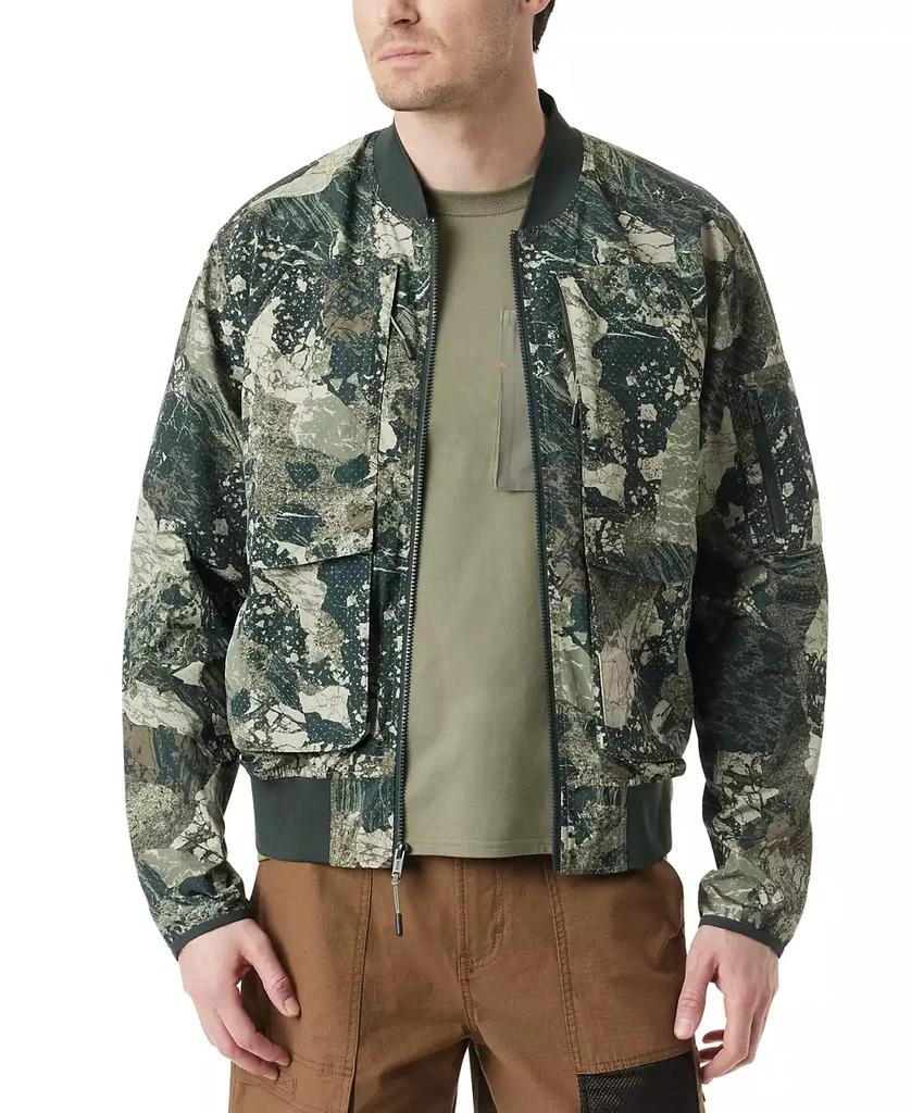 BASS OUTDOOR Men's Easy-Pack Travel Camo Bomber Jacket 4