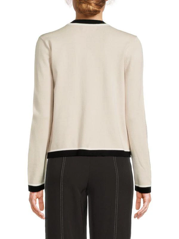 Karl Lagerfeld Paris Contrast Trim Cardigan 2