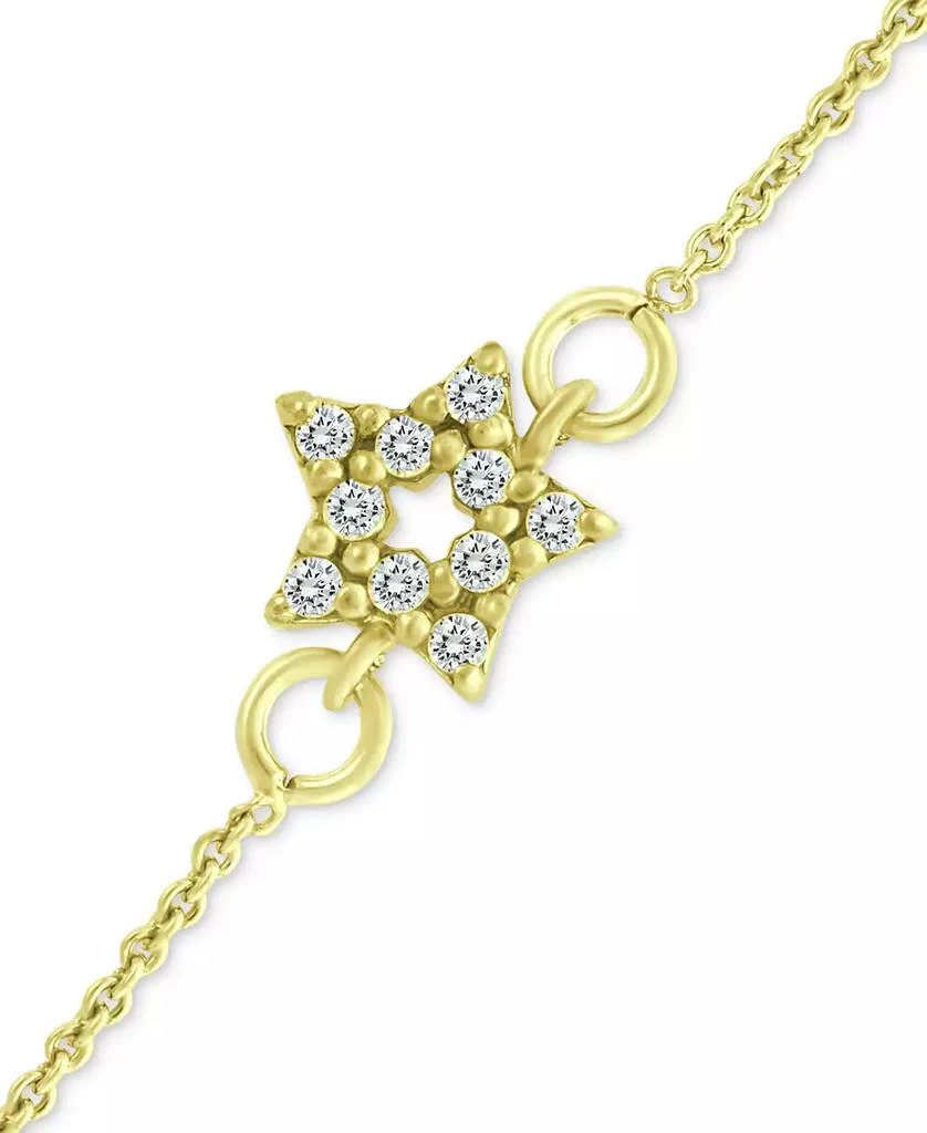 Giani Bernini Cubic Zirconia Star Ankle Bracelet, Created for Macy's 3