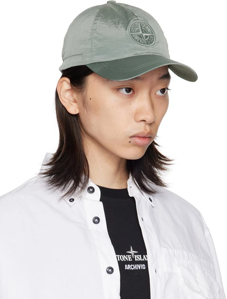 Stone Island Gray Nylon Metal Cap 2