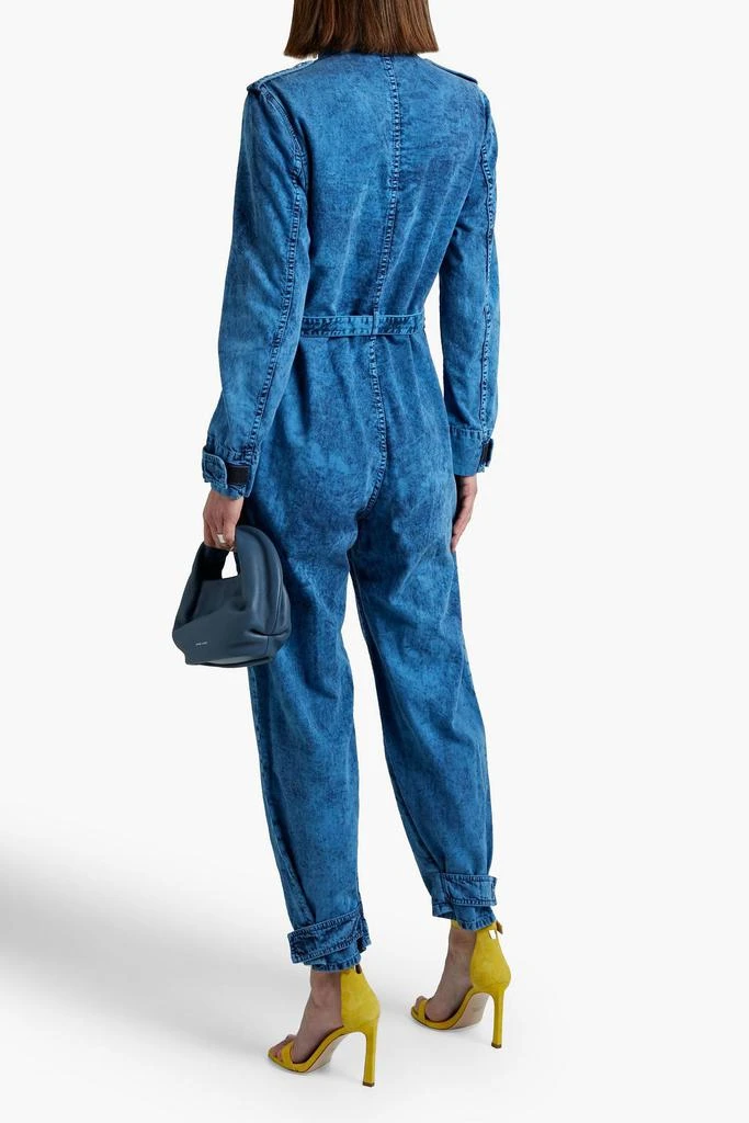 Stella McCartney Belted buckle-detailed denim jumpsuit 3