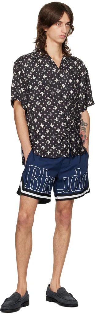 Rhude Black & White Patterned Shirt 4