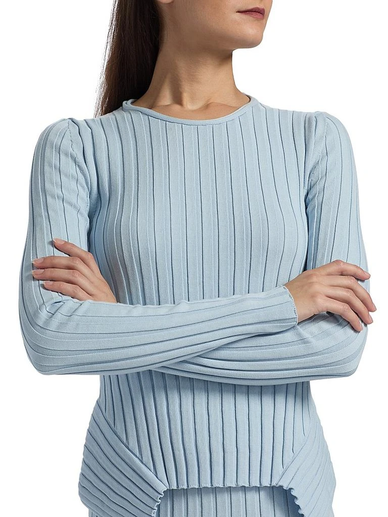 Stella McCartney Textured Knit Long-Sleeve Top 6