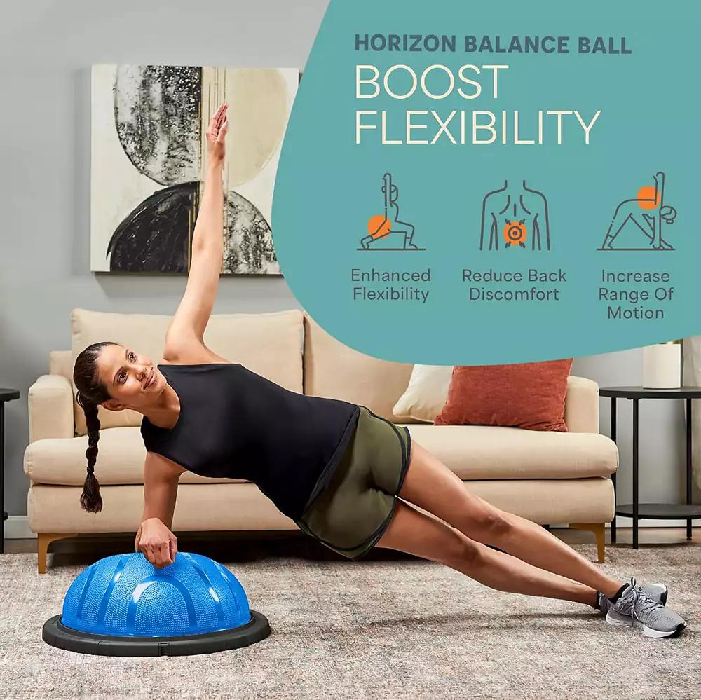 LifePro Half Balance Ball Trainer - Stability Ball for Full Body Workout 
Physical Therapy Exercise