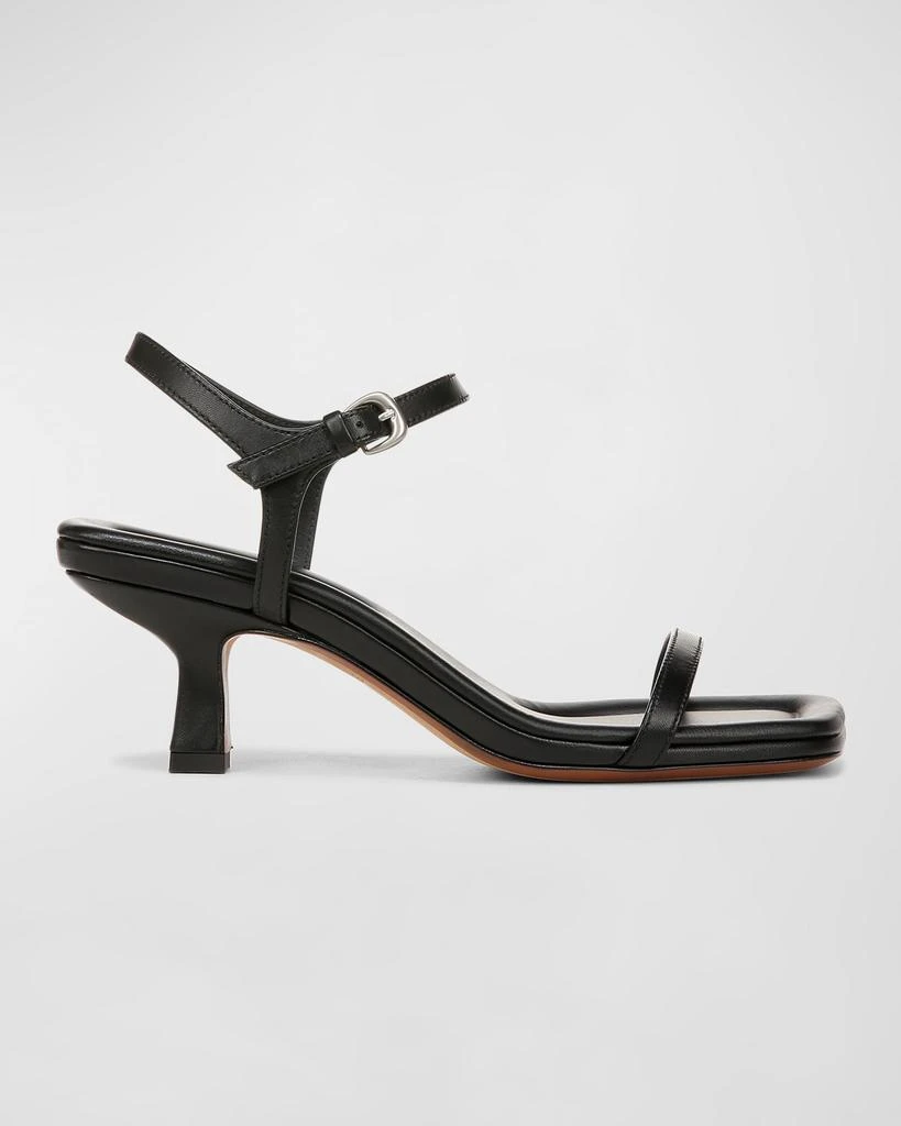 Vince Coco Leather Kitten-Heel Sandals 1