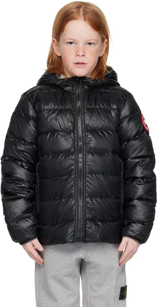 Canada Goose Kids Black Crofton Down Jacket 1