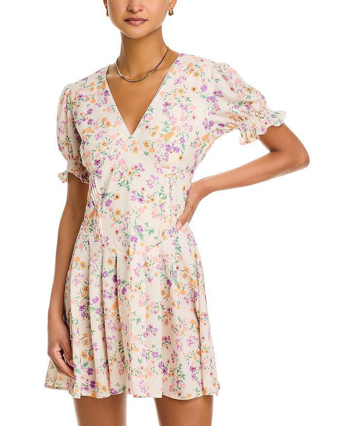 AQUA Floral Mini Dress - Exclusive