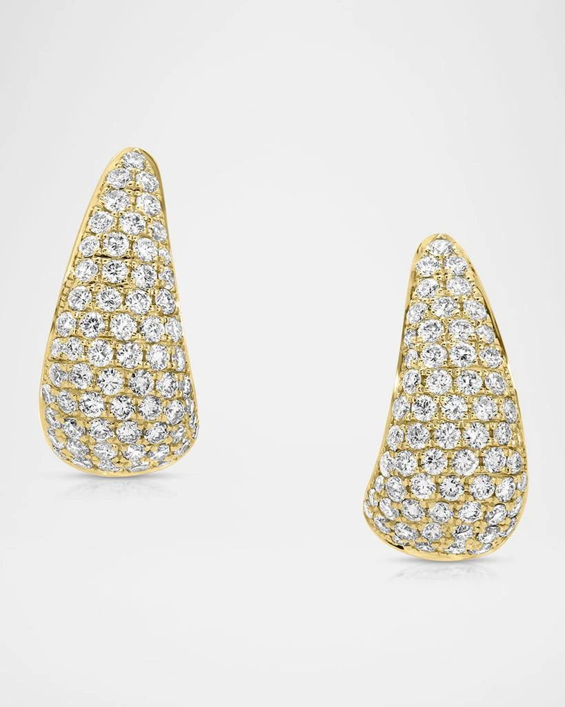 Anita Ko 18K Yellow Gold Diamond Claw Earrings