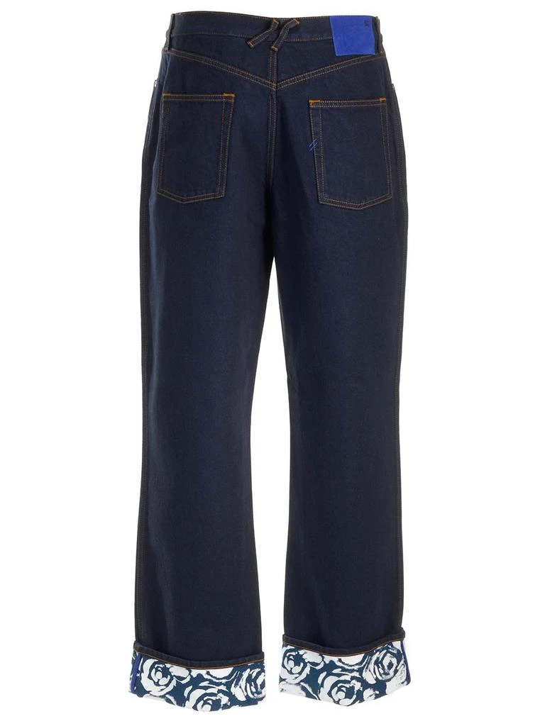 Burberry Burberry Rose Printed Turn-Up Brim Jeans 2