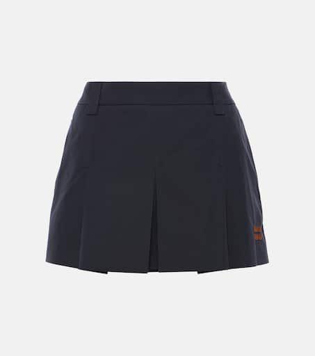 Miu Miu Miu Miu Paisley-Printed Drawstring Mini Skirt