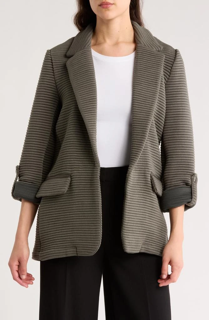 DR2 by Daniel Rainn Stripe Notch Lapel Blazer 1