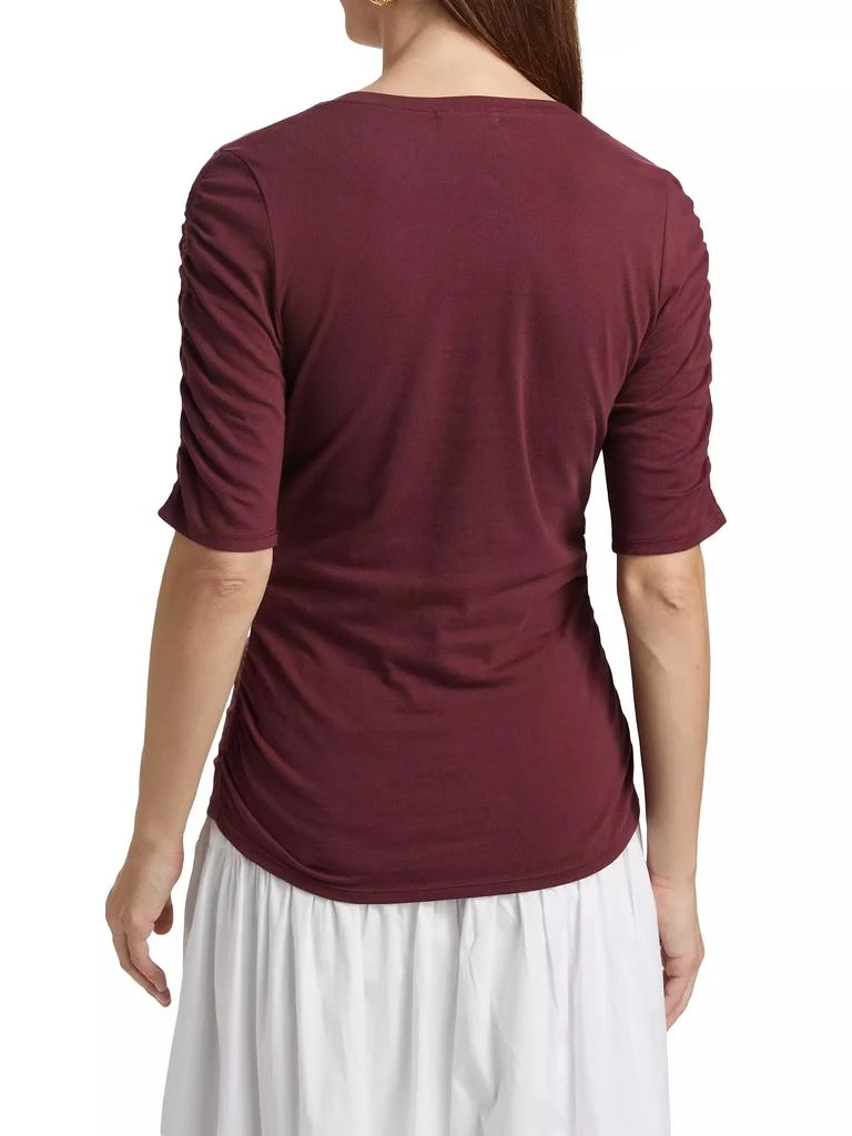 Rag & Bone Juliet Shirred Short-Sleeve T-Shirt 5